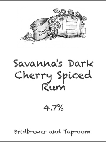 Bridbrewer - Savanna's Dark Cherry Spiced Rum