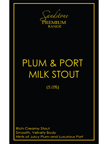 Sandstone - Plum And Port Milk Stout