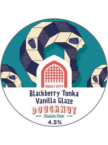 Vault City - Blackberry Tonka Vanilla Glaze Doughnut